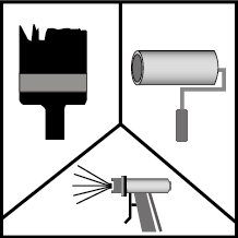 喷枪,毛刷,滚筒刷